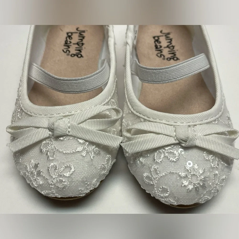 Jumping Beans®
Walnut / White Toddler Girls'
Ballet Flats Size 7T - Picture 8 of 9